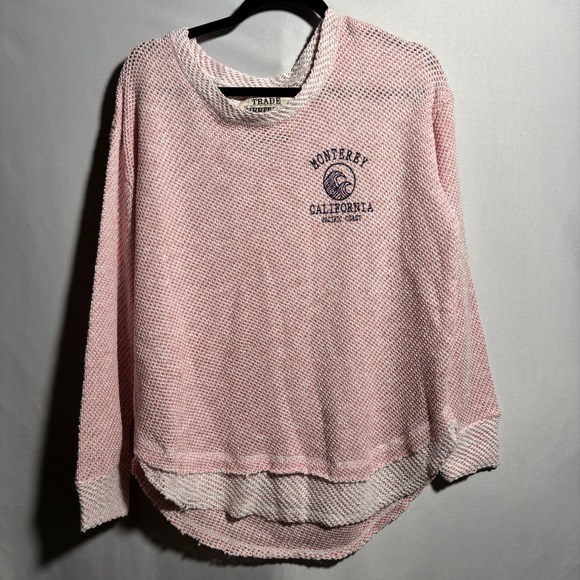 Trade Heritage Apparel Tops - Trade Heritage Apparel Monterey California Pink Knit Sweater Womens M